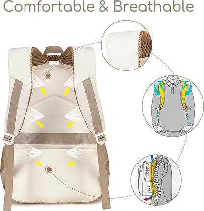 Backpack for Teen Girls Boys School Backpacks with Lunch Box Middle High School College Casual Daypack Laptop Bookbag Set
