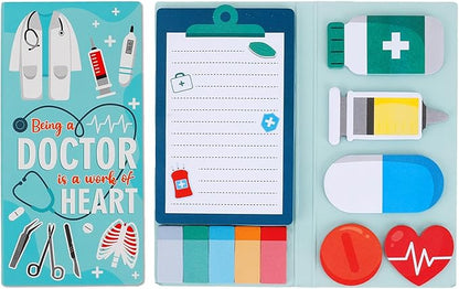 QPIXVB Doctor Gifts,Post It Notes,Doctor Sticky Notes Set,Medical Assistant Christmas Gifts,Office Supplies,440 Sheets Sticky Notes,Self-Stick Note Pads for Men Women Home School Supplies Small Gift