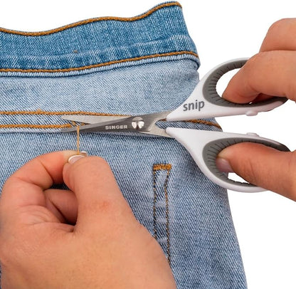 Singer Comfort Grip Craft Scissors 4"-Grey