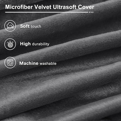 Bean Bag Chairs for Adults - Giant Bean Bag Chair Convertible Bean Bag Bed - Beanbag Chair with Micro Fiber Cover/Furniture Foam Filler - Floor Couch Sofa in Bedroom Dorm Room - Full Charcoal