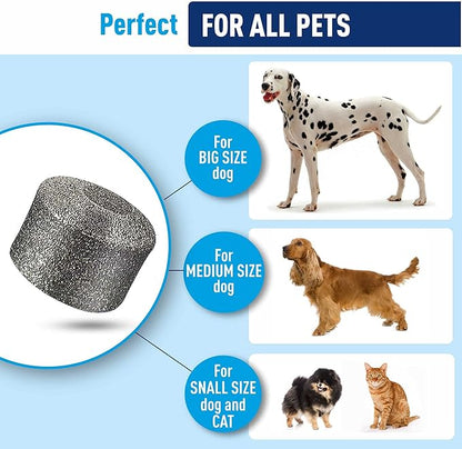 REXIPETS Dog Nail Grinder Replacement Head - Pet Nail Grinder Diamond Tip for Paws- 2 Pack Professional Dog Claw Grinder Bits Replaceable Diamond Nail Grinder Wheel (Short)