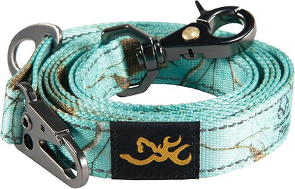 Browning Classic Camo Dog Leash, Realtree Xtra Seaglass, 6ft X 1in, Teal
