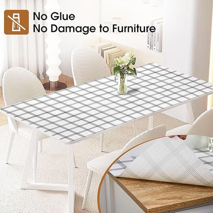 Beautysaid Shelf and Drawer Liner for Kitchen Cabinet, Non Adhesive Non Slip Shelf Paper Waterproof Washable Thickened for Dresser Pantry Shelve Bathroom Protector Liner(Plaid,23.6 in x 10 FT)