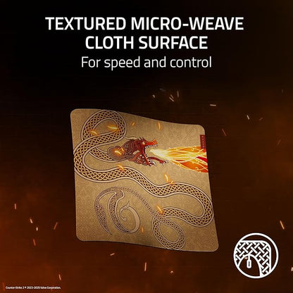 Razer Gigantus V2 Soft Gaming Mouse Pad (Large): Textured Micro-Weave Cloth Surface - Thick, High-Density Rubber Foam - Anti Slip Base - Counter-Strike 2 Edition
