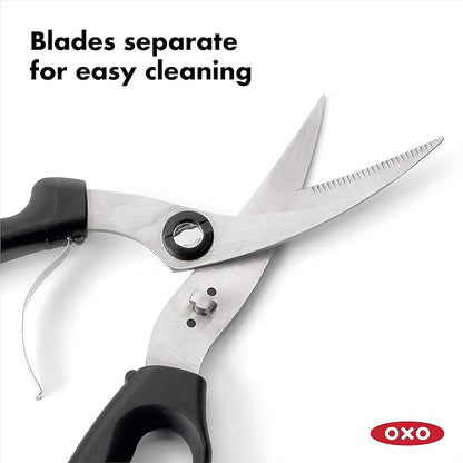 OXO Good Grips Spring-Loaded Poultry Shears,Black,(Pack of 2)