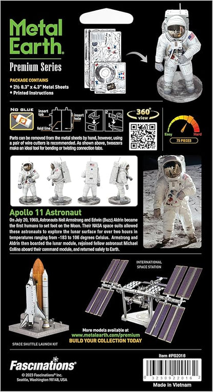 Metal Earth Premium Series Apollo 11 Astronaut 3D Metal Model Kit Fascinations