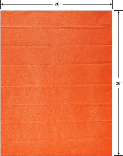 Papyrus 8 Sheet 20 in. x 26 in. Orange Tissue Paper for All Occasions