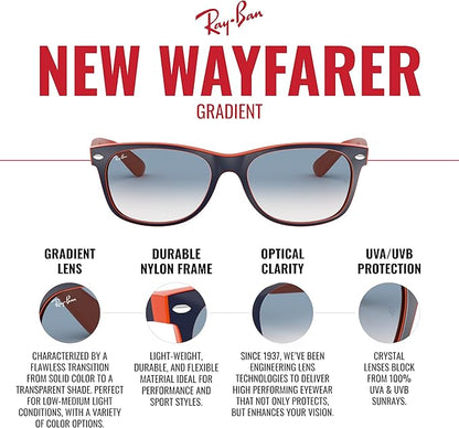 Ray-Ban Rb2132 New Wayfarer Gradient Square Sunglasses