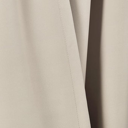 Lush Decor Insulated Grommet Blackout Window Curtain Panels, Pair, 52" W x 84" L, Neutral - Classic Modern Design - Chic Window Decor - Long Curtains For Living Room, Bedroom, Or Dining Room