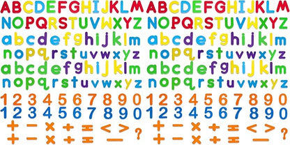 LovesTown Magnetic Letters and Numbers Set for Kids, Educational Alphabet Learning Magnets, Colorful Refrigerator Toy, 112 PCS (Pack of 2)