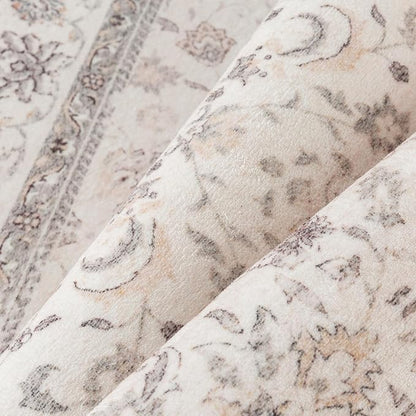 2x3 Area Rug Beige Washable Entryway Vintage Carpet Door Mat Small Non Slip Stain Soft Resistant Low Pile Thin Boho Accent Indoor Throw Rug for Kitchen Bathroom Entrance Bedroom