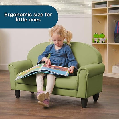 Children's Factory As We Grow Toddler Sofa, Flexible Seating for Daycare or Preschool, Kids Reading Couch, Playroom Furniture, Sage