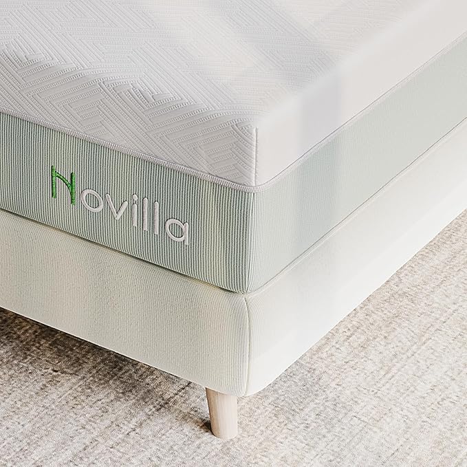 Novilla Mattress Queen Size,12 Inch Gel Memory Foam Mattress in a Box for Cool Night & Motion Isolation,Medium Firm Feel, Bliss