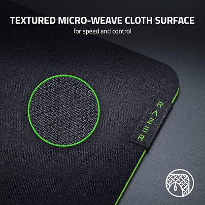 Razer Gigantus V2 Cloth Gaming Mouse Pad (Medium): Thick, High-Density Foam - Non-Slip Base - Classic Black