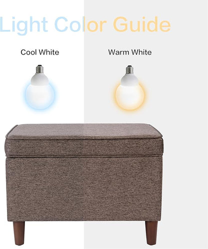 Home Decor | Dinah Collection Modern Storage Ottoman | Ottoman with Storage for Living Room & Bedroom (Chocalate Brown)