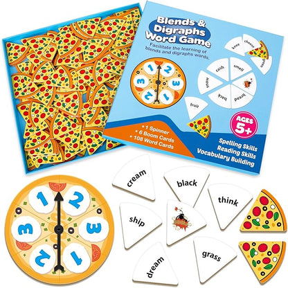 Blends Word Games: Phonics Flash Cards, Speech Therapy Toys for Toddlers & Kindergarten Preschool Learning Activities