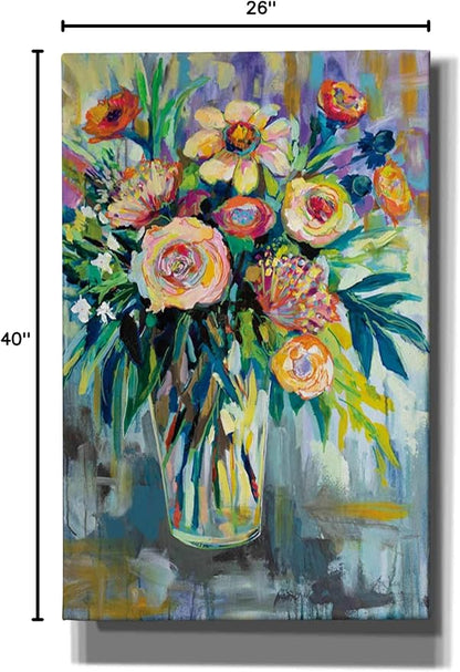 Epic Graffiti "Summer Happiness by Jeanette Vertentes, Canvas Wall Art, 26"x40"