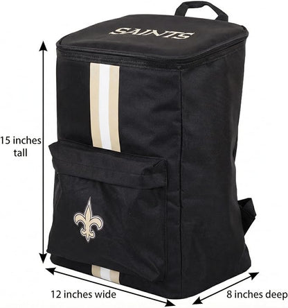Cooler Backpack – Portable Soft Sided Ice Chest – Insulated Bag Holds 36 Cans - Football Gear – Show Your Team Spirit with Officially Licensed Fan Gear