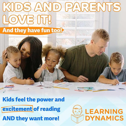 Learning Dynamics 4 Weeks to Read – Learn How to Read & Write Program Includes 53 Books, Teaching Manual, Activity Workbooks, CD, Flashcards , Manipulatives – Teaches Letters, Phonics & Reading