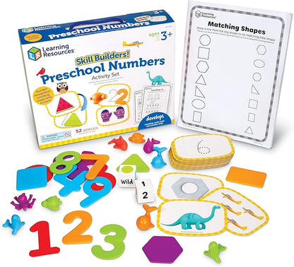 Learning Resources Skill Builders! Preschool Numbers - Back to School Supplies, Teacher Must Haves, Toddler Learning Activities, Ages 3+