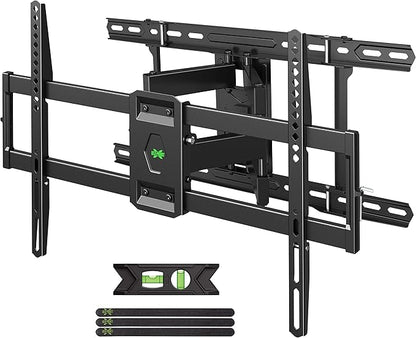USX MOUNT UL Listed TV Wall Mount for 42"-85" TVS, Fits 16" 18" or 24" Studs, Full Motion Wall Mount Swivel Tilt Extension TV Bracket with Dual Articulating Arms, Max VESA 600x400mm, Load 110lbs
