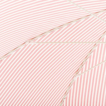 Business & Pleasure Co. Rio Umbrella Scalloped Brim For Beach, Patio or Picnic - 6' Boho Beach Umbrella, 7' Tall Wood Pole, UPF 50+