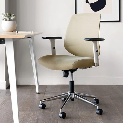 Branch Daily Chair - Computer Office Chair with Swivel, Lumbar Rest, and Adjustable Armrests - Sustainable, Stylish Mesh, & Adjustable Armrests - Comfortable Seating for Improved Posture - Green