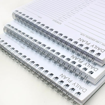 3 Pcs 24 Hour Daily Planner - To Do List for Work & Personal Life, Everyday Productivity Planner, Daily Schedule, 6.5 x 9.8