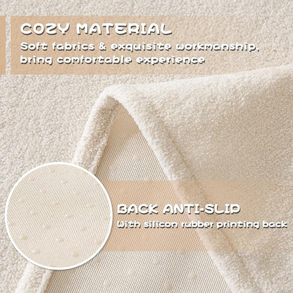 MYSKY HOME White Couch Covers for 3 Cushion Couch Sofa Pet Friendly Dog Couch Cover, Thick Durable Furniture Protector Cover, Non Slip Soft Couch Sofa Cover, Sofa Covers Washable, 71" x 118"