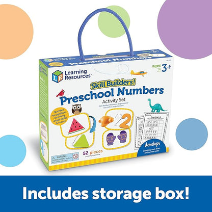 Learning Resources Skill Builders! Preschool Numbers - Back to School Supplies, Teacher Must Haves, Toddler Learning Activities, Ages 3+