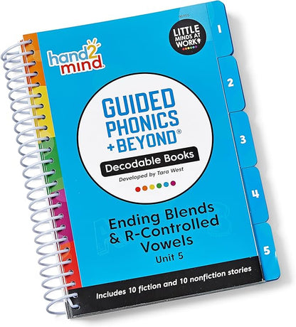 hand2mind Guided Phonics + Beyond Decodable Books Unit 5, Books for Beginning Readers, Science of Reading Classroom Materials, Learn to Read Leveled Readers, Preschool Curriculum for Teachers