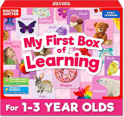Doctor Jupiter My First Box of Learning | Toys for Toddlers Ages 1-2-3 | Toddler Learning & Educational Activities for 1+ Year Old Girls | Gift Ideas for Birthdays