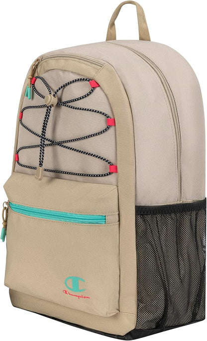 Champion Bungee Backpack, Tan Combo, OS