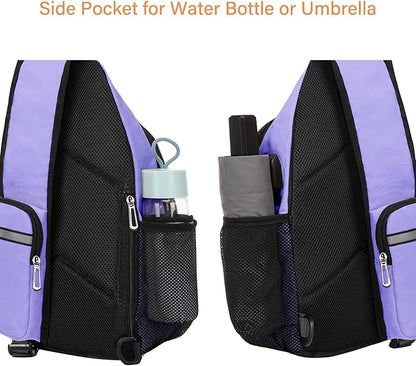 MOSISO Sling Backpack Bag, Crossbody Shoulder Bag Travel Hiking Daypack Chest Bag with Front Square Pocket&USB Charging Port