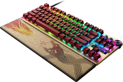 Razer Huntsman V3 Pro TKL Esports Gaming Keyboard: Analog Optical Switches Snap Tap - Rapid Trigger - Adjustable Actuation - Media Keys & Dial - PBT Keycaps - Counter-Strike 2 Edition