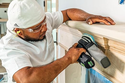 Festool 578806 Granat PRO Soft Delta Sanding Pads – 10 Pack | Flexible Foam Abrasive for Corners, Contours & Moldings | Hook & Loop, 1/2" Foam Backing, 100 mm Delta Shape