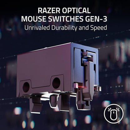 Razer Basilisk V3 35K Wired Ergonomic Gaming Mouse : HyperScroll Tilt Wheel - 35K DPI Optical Sensor Gen 2-13 Customizable Controls - Chroma RGB - Optical Switches Gen 3 - Speedflex Cable