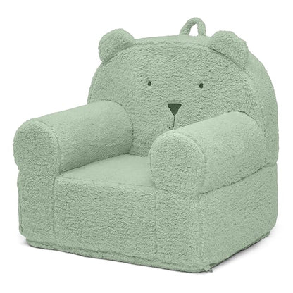 Delta Children babyGap Sherpa Bear Chair - Greenguard Gold Certified, Sage