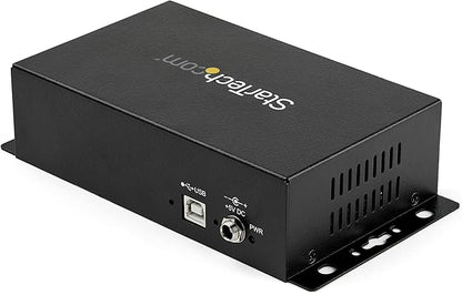 StarTech.com 8 Port USB to Serial RS232 Adapter - Wall Mount - Din Rail - COM Port Retention - FTDI USB to DB9 RS232 Hub, TAA (ICUSB2328I)