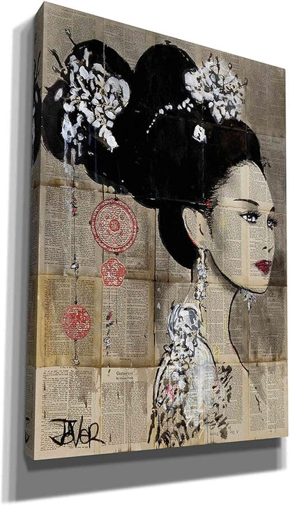 Epic Graffiti 'Yu' by Loui Jover, Canvas Wall Art, 18"x26"