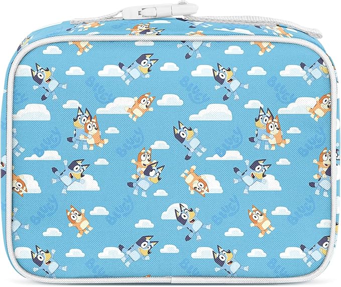 Simple Modern Bluey Kids Lunch Box for Toddler | Reusable Insulated Bag for Girls | Meal Containers for School with Exterior and Interior Pockets | Hadley Collection | Bluey Sky
