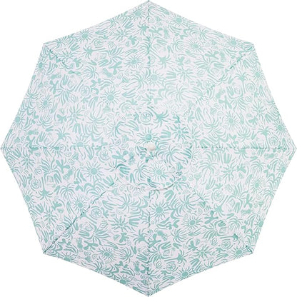 Business & Pleasure Co. Margaritaville Manana Umbrella - 6.5' Beach Umbrella Sand Anchor, 7' Tall Telescopic Aluminum Pole, UPF 50+