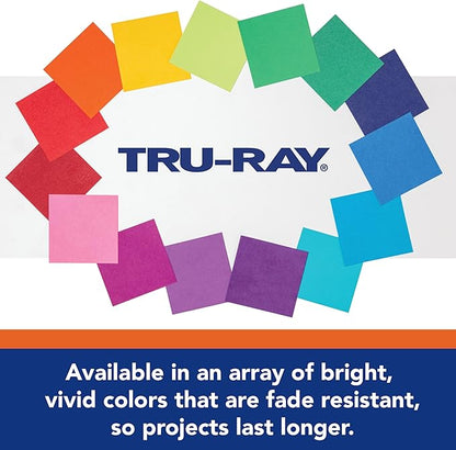 Tru-Ray® Construction Paper, 50% Recycled, 12" x 18", Royal Blue, Pack Of 50
