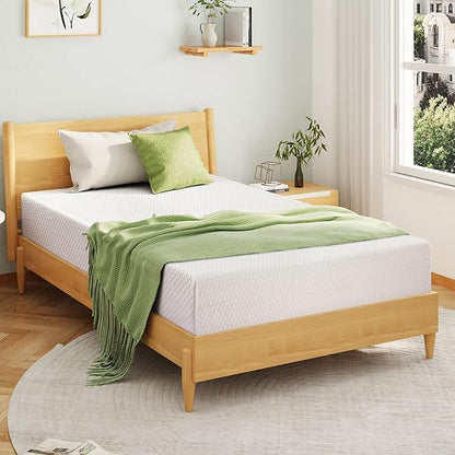 King Size Memory Foam Mattress, 12 Inch Bed Mattress in a Box with Cooling Green Tea Gel, Relieve Pressure with Medium Support, CertiPUR-US Certified, 80''L x 76''W, White
