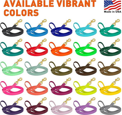 Viper Biothane K9 Working Dog Leash Waterproof Lead for Tracking Training Schutzhund Odor-Proof Long Line with Solid Brass Snap for Puppy Medium and Large Dogs, 10ft Dark Chocolate Brown