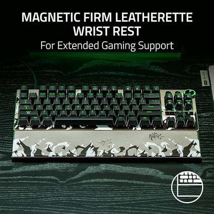 Razer Huntsman V3 Pro TKL 8KHz Esports Gaming Keyboard: Analog Optical Switches Gen 2-8000 Hz Polling Snap Tap - Rapid Trigger - Adjustable Actuation - Media Controls - Niko Edition