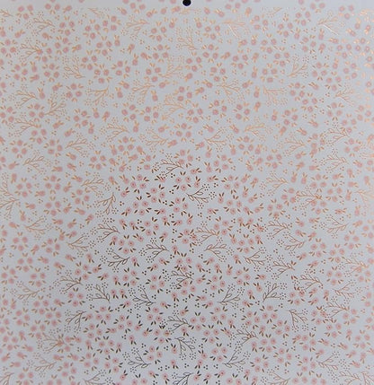 DCWV Printed Cardstock Paper 12x12, 36 Sheets of Scrapbook Paper for Crafts and Card Making, Double Sided Heavy Duty Cardstock with Foil Accents - Peri & Peach