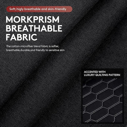 Gaming Chair Breathable Fabric,Computer Office Chair with Footrest,Massage Lumbar Support and Gel Pad,Ergonomic Reclining Adjustable Gamer Chair with Headrest and Spring Cushion Black