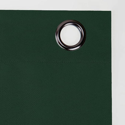 Sun Zero Nordic 2-Pack Theater Grade Noise Reducing Extreme 100% Blackout Grommet Curtain Panel Pair, 52" x 96", Evergreen