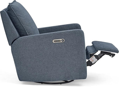Delta Children babyGap Harlowe Power Recliner with USB-A and Type-C Ports Greenguard Gold Certified – Stain-Resistant Performance Fabric is Oeko-TEX Standard 100 Certified, Slate